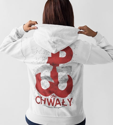 Damska bluza z kapturem 63 DNI CHWAŁY